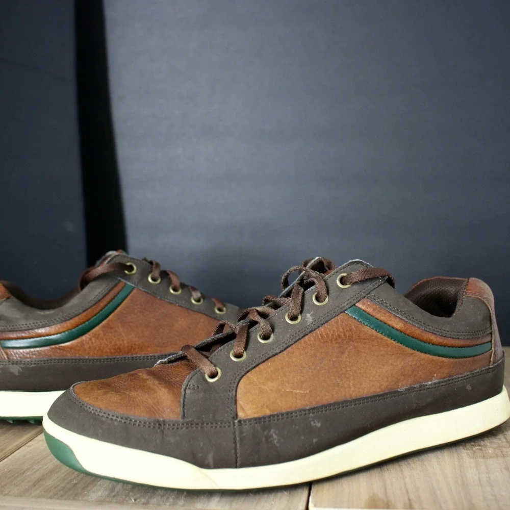 FOOTJOY Contour Casual Shoes Mens 11 M Brown Leather Golf Casual Active 54275